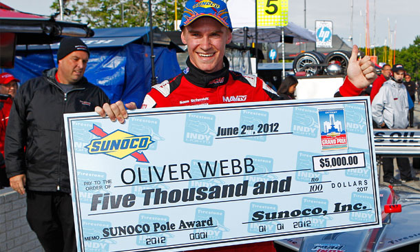 Oliver Webb wins FIL Pole at Belle Isle