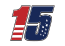 Graham Rahal's car number, #15