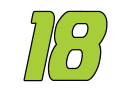 Jack Harvey's car number, #18