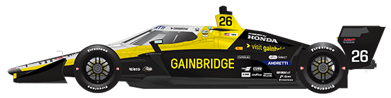 Driver of the #26 Colton Herta's Car Livery