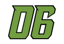 Helio Castroneves's car number, #06