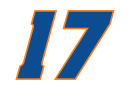 Kyle Larson's car number, #17