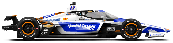 Kyle Larson car side profile