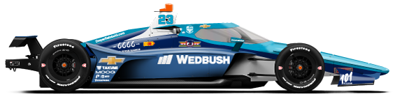 Ryan Hunter-Reay car side profile