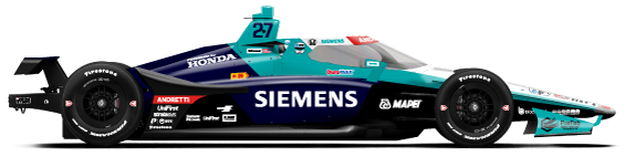 Driver of the #27 Kyle Kirkwood's Car Livery