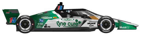 Driver of the #15 Graham Rahal's Car Livery