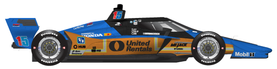 Driver of the #15 Graham Rahal's Car Livery