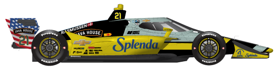 Driver of the #21 Christian Rasmussen's Car Livery