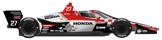 Driver of the #27 Kyle Kirkwood's Car Livery