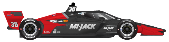 Driver of the #30 Devlin DeFrancesco's Car Livery