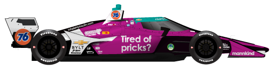 Driver of the #76 Conor Daly's Car Livery