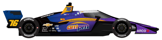 Driver of the #76 Conor Daly's Car Livery