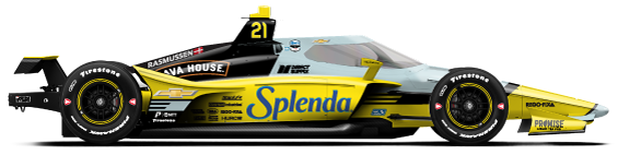 Driver of the #21 Christian Rasmussen's Car Livery