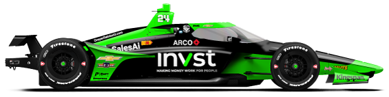 Driver of the #24 Jack Harvey's Car Livery
