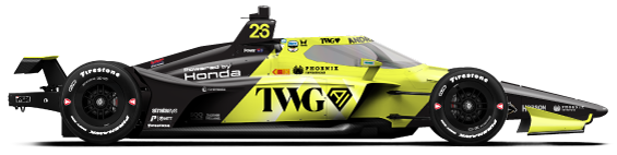 Driver of the #26 Will Power's Car Livery
