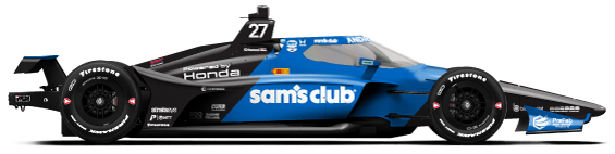 Driver of the #27 Kyle Kirkwood's Car Livery