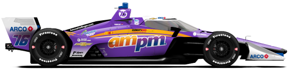 Driver of the #76 Rinus VeeKay's Car Livery