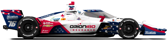 Driver of the #76 Rinus VeeKay's Car Livery