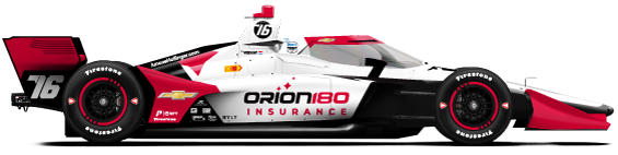 Driver of the #76 Rinus VeeKay's Car Livery