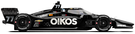 Driver of the #77 Sting Ray Robb's Car Livery