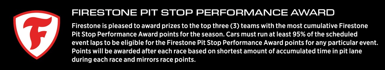 Firestone Pit Stop Performance Award
