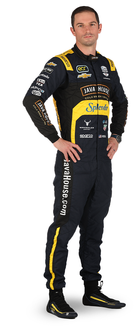 Alexander Rossi standing