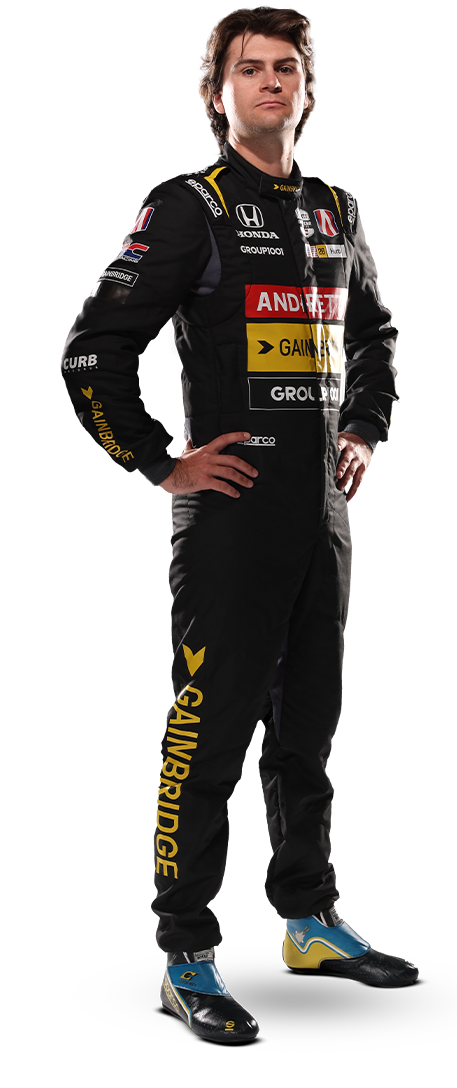 Colton Herta standing