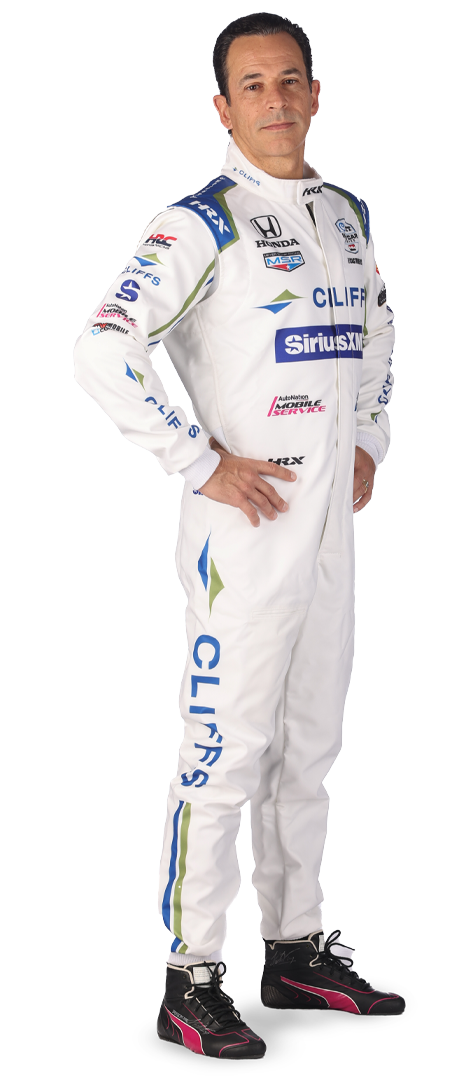 Helio Castroneves standing