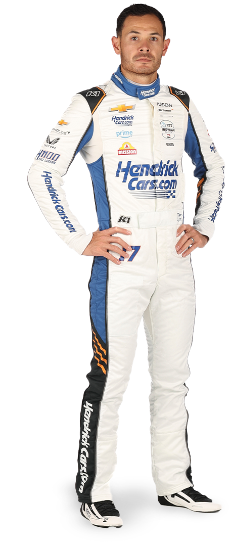 Kyle Larson standing