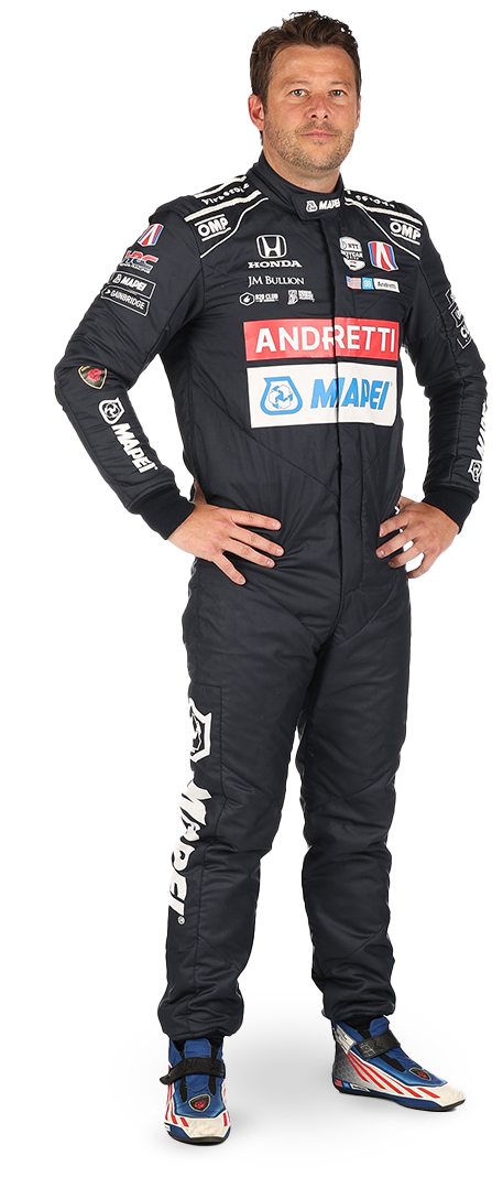 Marco Andretti standing