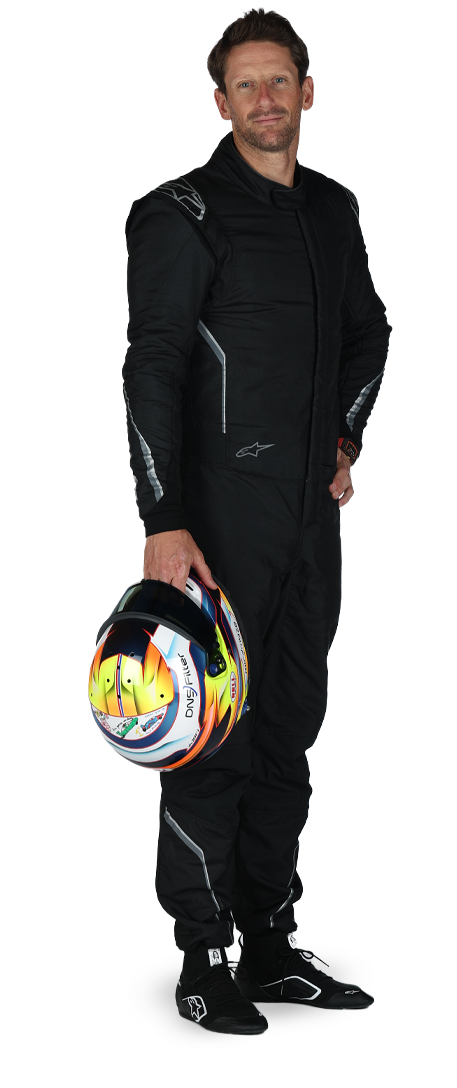 Romain Grosjean standing