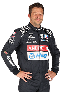 Bust of Marco Andretti, driver of the #98