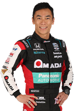 Bust of Takuma Sato, driver of the #75