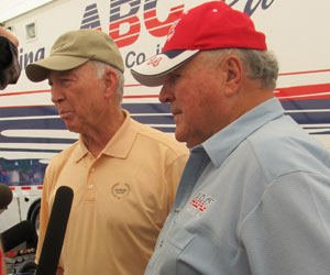 Bart Starr and A.J. Foyt at Barber Motorsports Park
