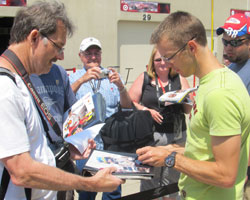 Bourdais Signing Autographs For Fans