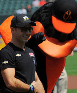 Oriol Servia with the Baltimore Oriole