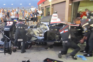 Team Penske Fixing Car 12 at ACS