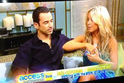 Helio and Chelsie on Access Hollywood
