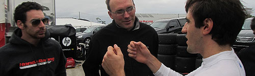 Vautier debriefs with Pagenaud