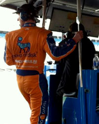 Charlie Kimball watching on at Rolex24