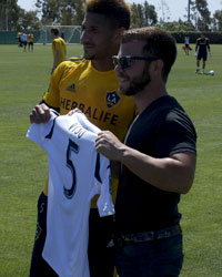 Viso visits the LA Galaxy