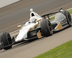 Ed Carpenter goes out for practice