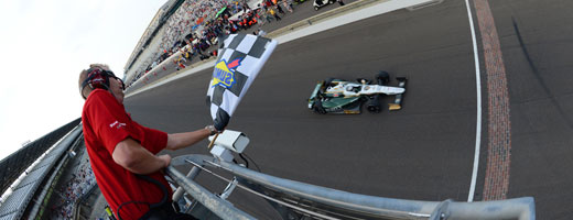 Ed Carpenter takes the checkers for qualifying
