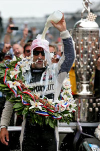 TK with Borg-Warner Trophy and Milk
