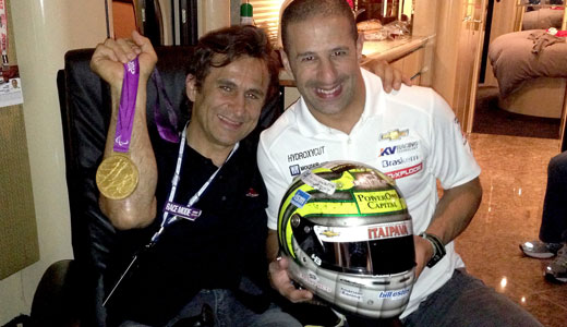 Tony Kanaan and Alex Zanardi