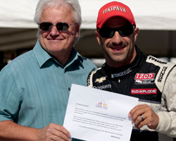 Milk recognition for Tony Kanaan