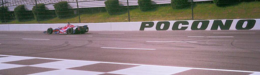 Marco Andretti testing at Pocono
