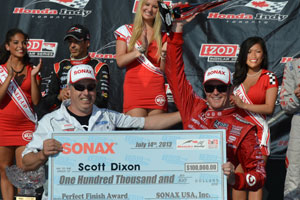 SONAX Perfect Finish Award to Scott Dixon