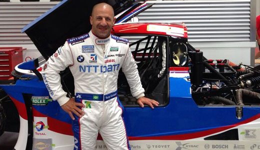 Tony Kanaan with Grand-Am Car