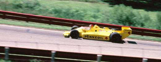 Johnny Rutherford at Mid-Ohio Sports Car Course in 1980